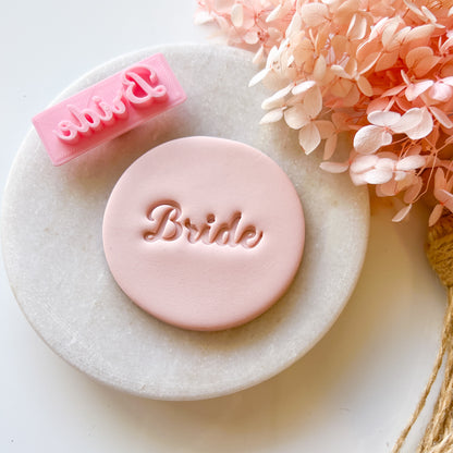 "Bride Font #1" Fondant Stamp