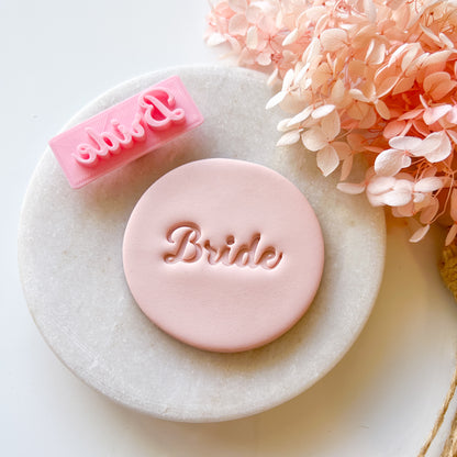 "Bride Font #1" Fondant Stamp