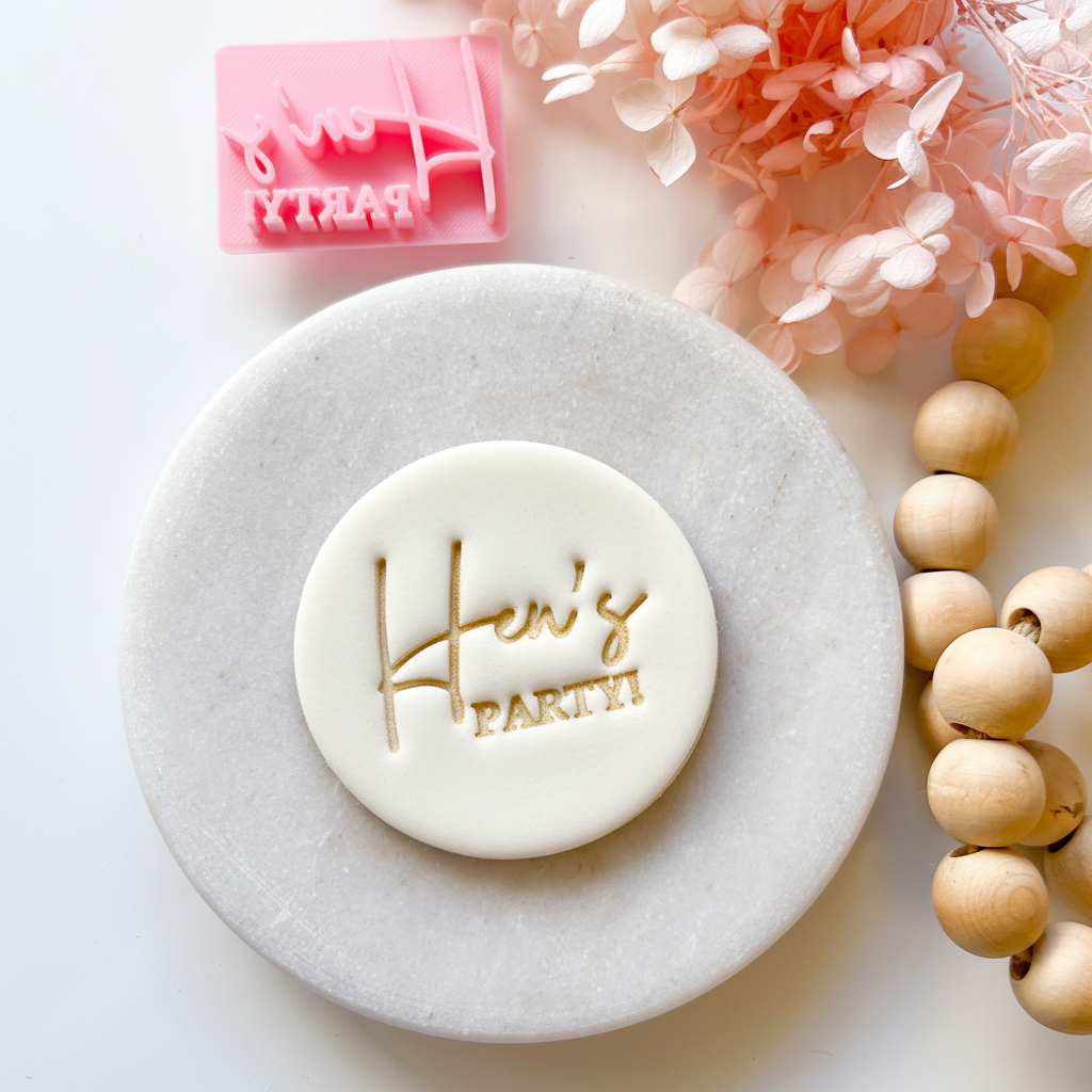 Hen's Party - Fondant Stamp