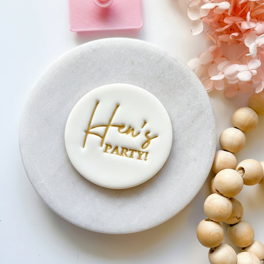 Hen's Party - Fondant Stamp