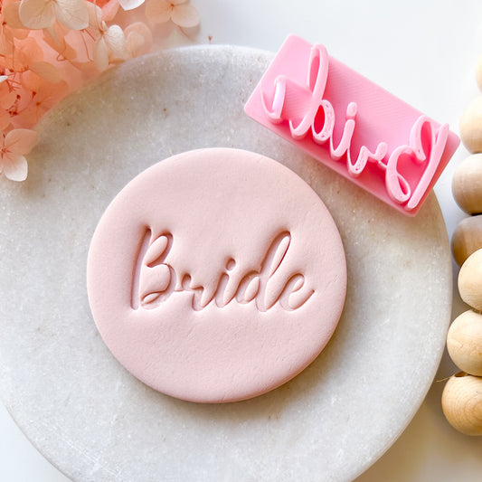 Bride Font #2 - Fondant Stamp