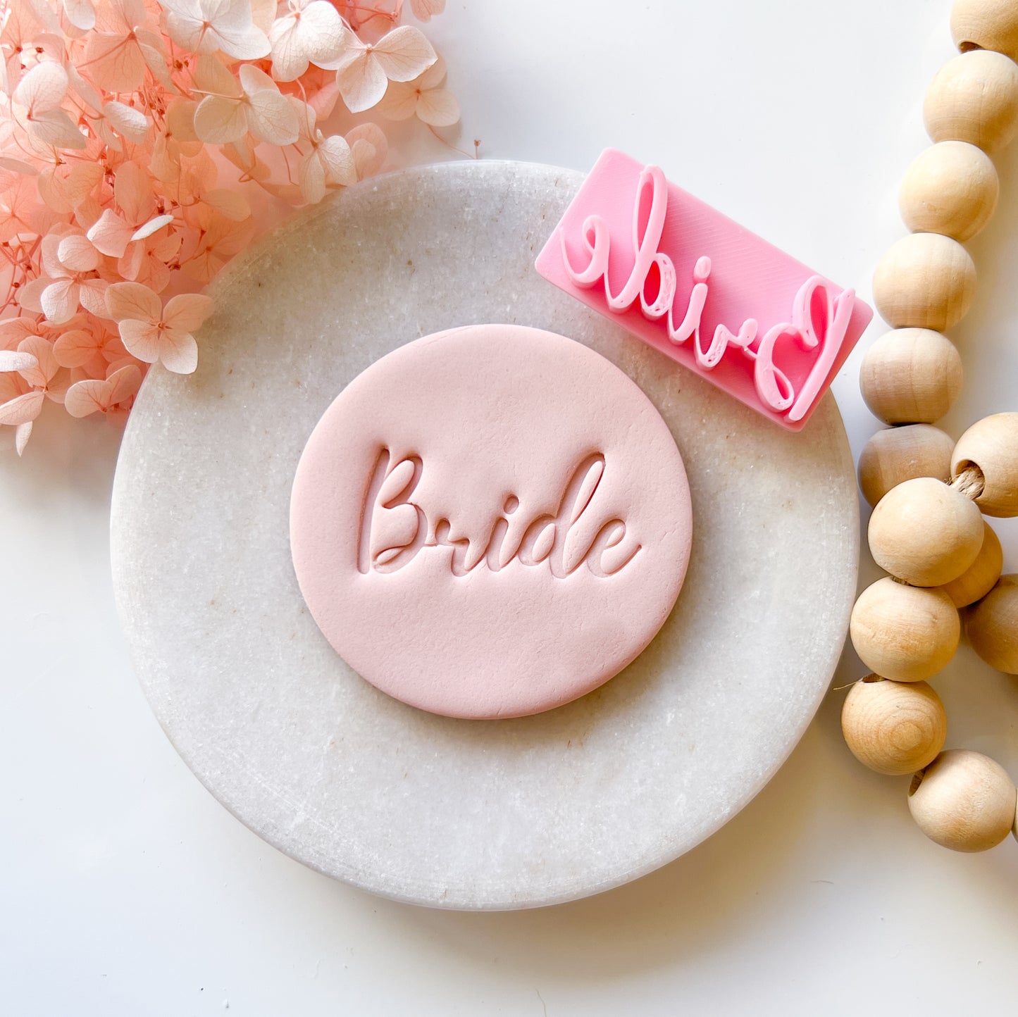Bride Font #2 - Fondant Stamp