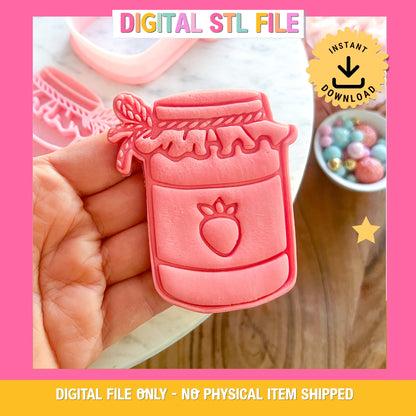 "Jam Jar" Cookie Cutter & Stamp