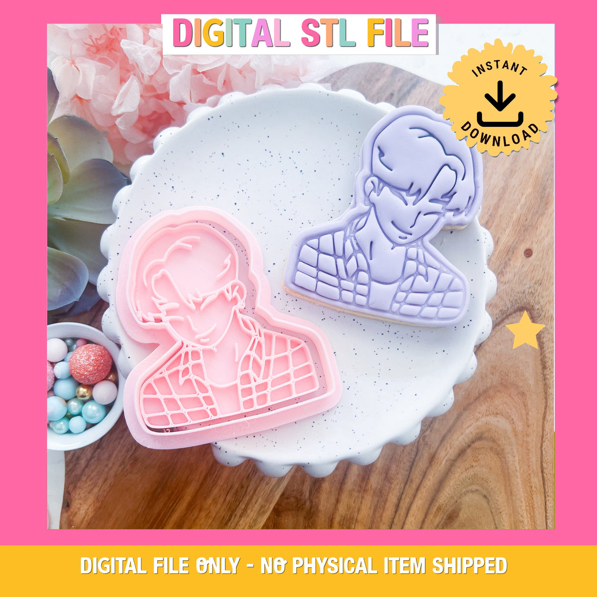 "Jinu" Cookie Cutter & Stamp