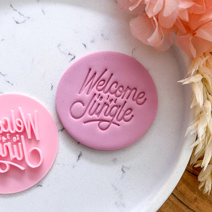 Welcome to the Jungle Fondant Stamp
