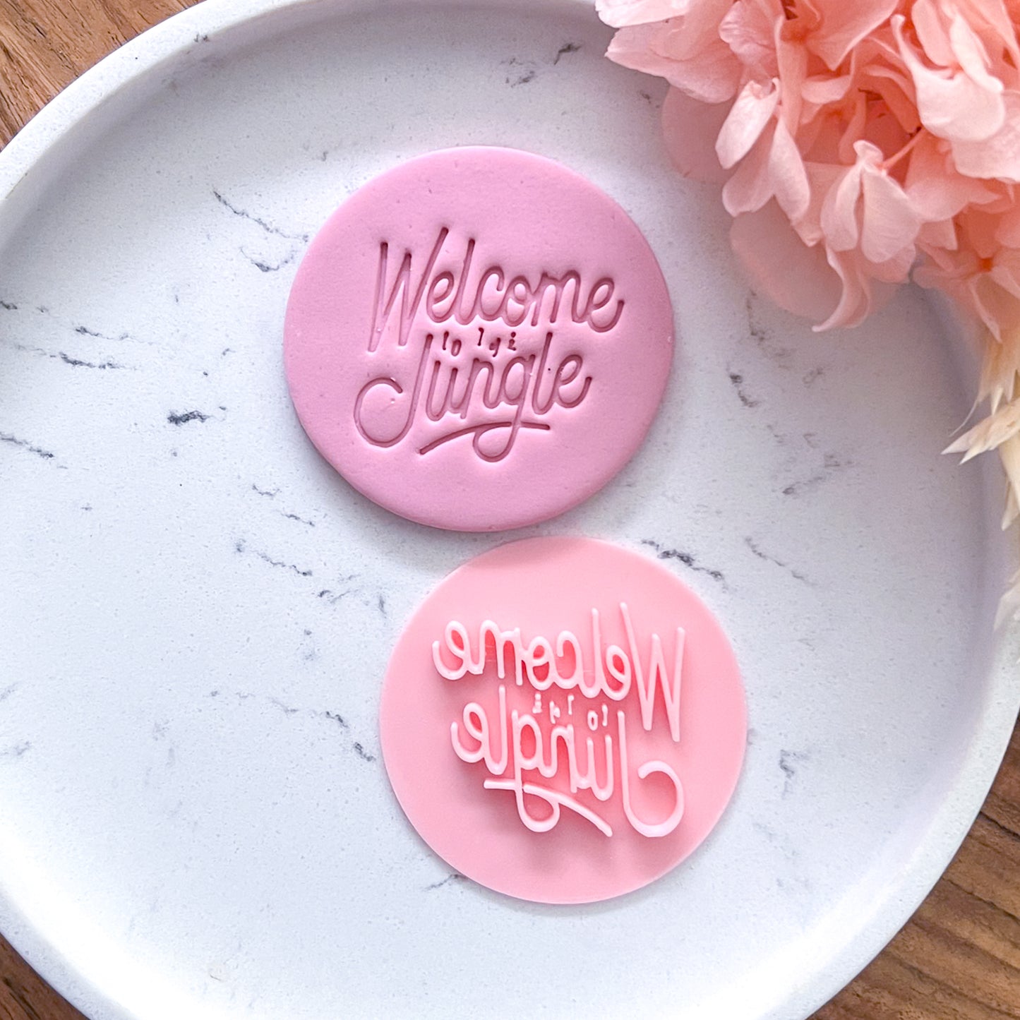 Welcome to the Jungle Fondant Stamp