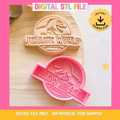 "Jurassic World" - Cookie Cutter & Stamp