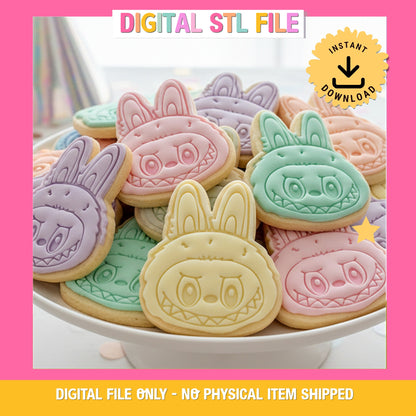 "Labubu Monster" Cookie Cutter & Stamp