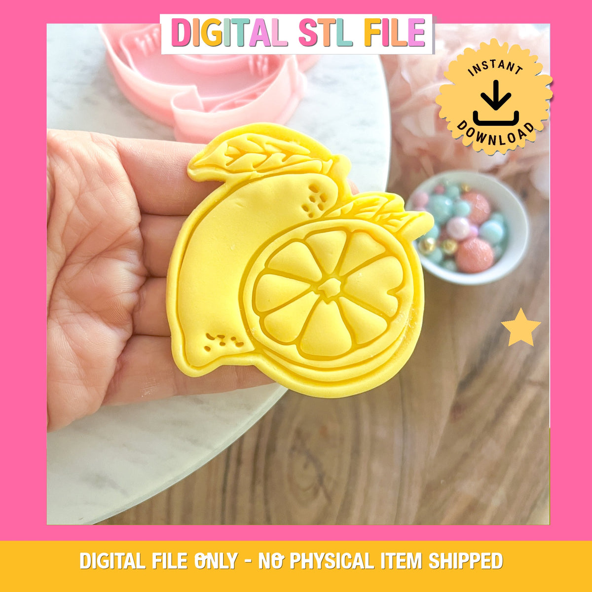 "Lemon Bunch" - Cookie Cutter & Stamp