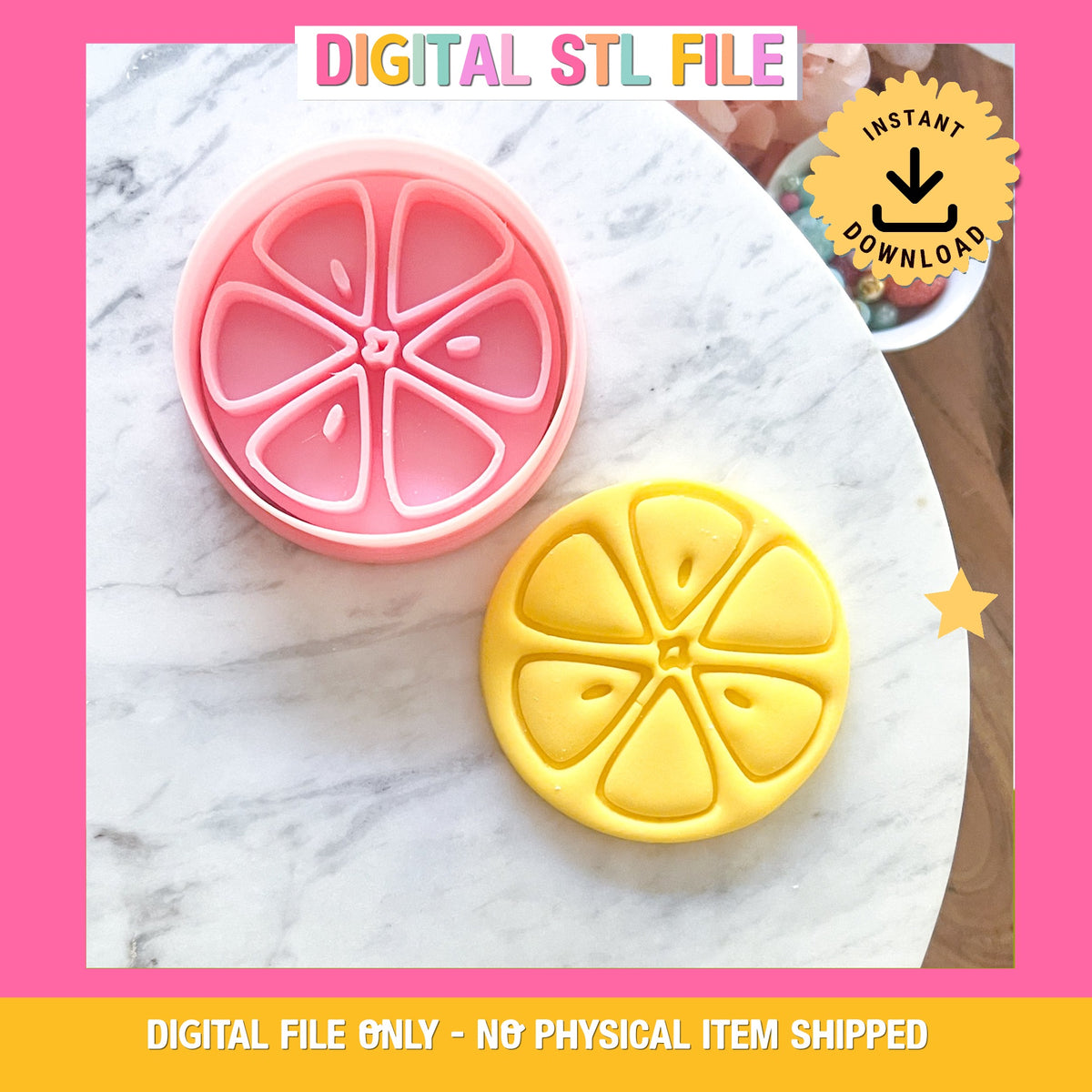 "Lemon Slice" - Cookie Cutter & Stamp