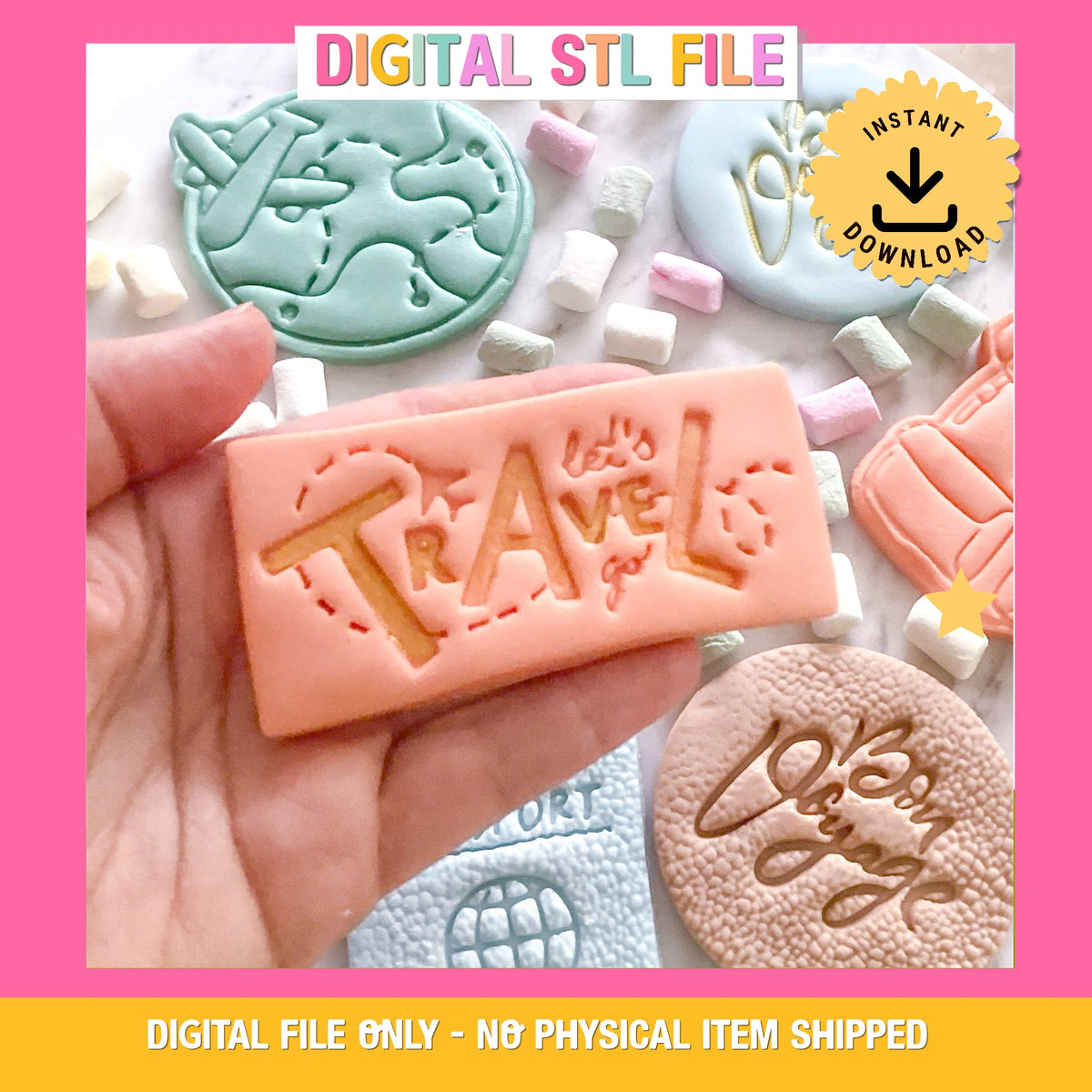 "Let's Travel" - Cutter & Stamp Set