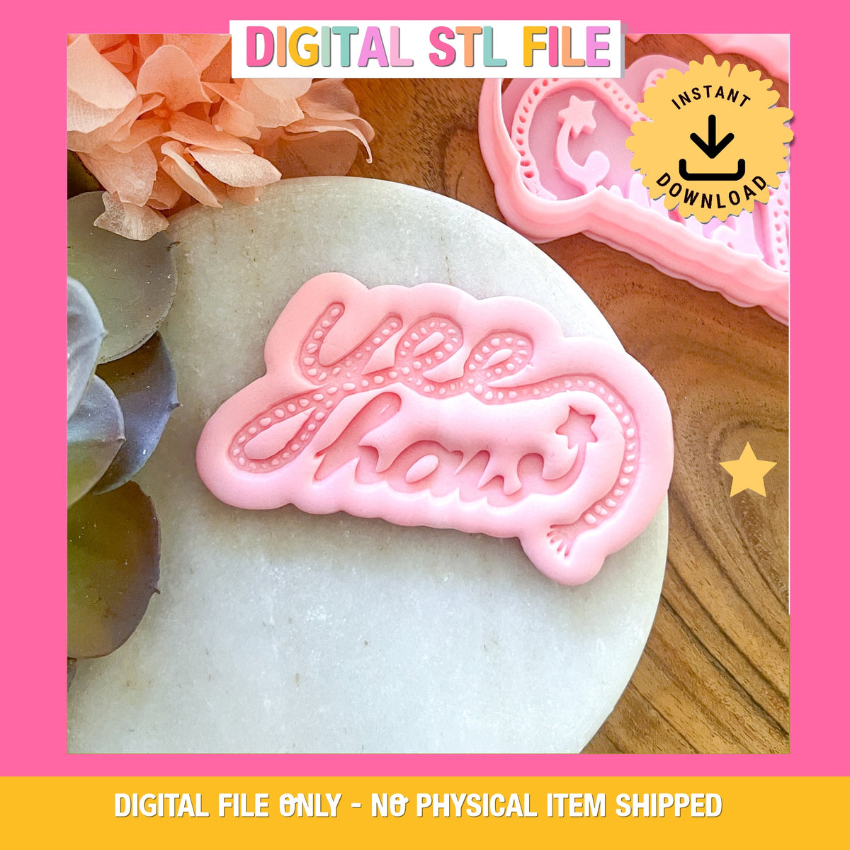 "Yee Haw" - Cookie Cutter & Stamp Set