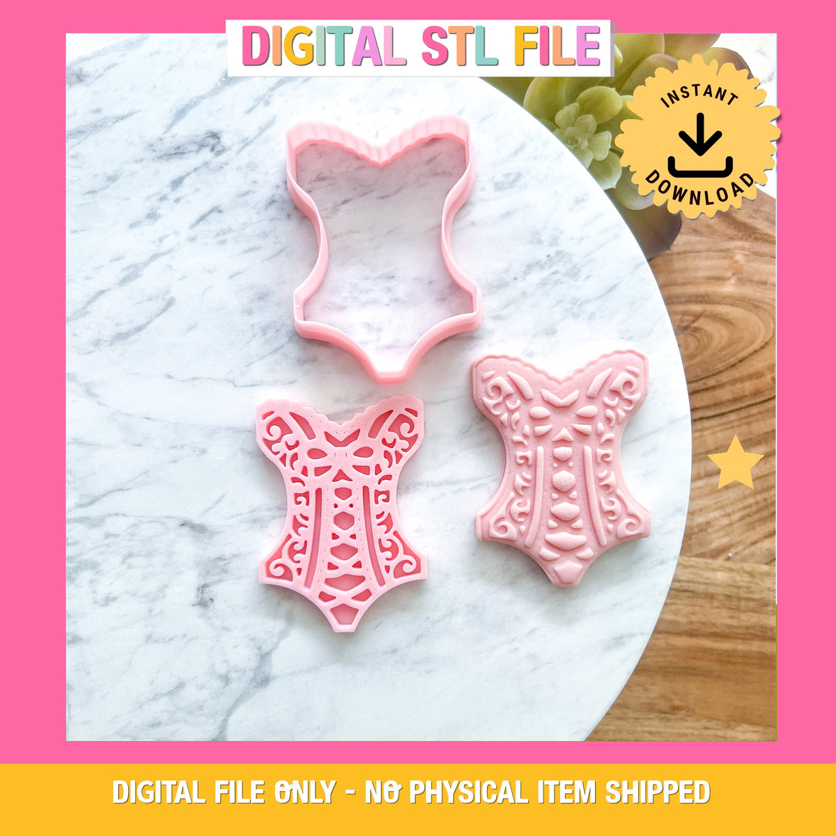 "Lingerie" - Cookie Cutter & Stamp