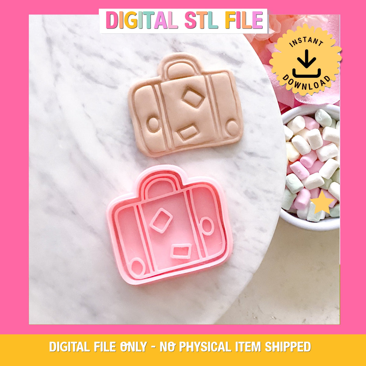 "Luggage" - Cutter & Stamp Set