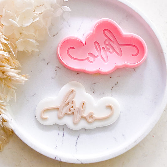"Love" - Cookie Cutter & Stamp