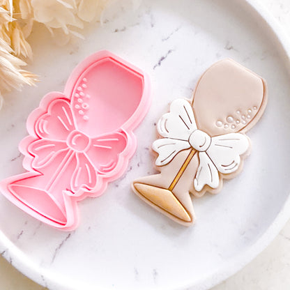 "Champagne Glass" - Cookie Cutter & Stamp