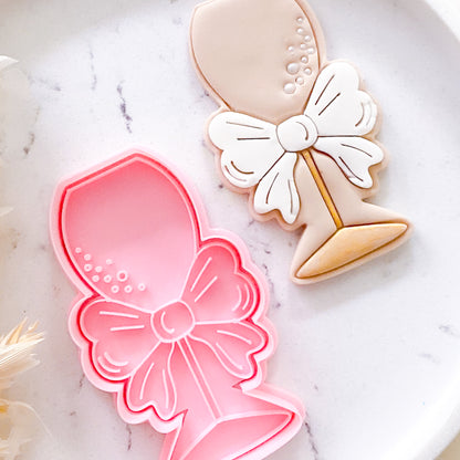 "Champagne Glass" - Cookie Cutter & Stamp