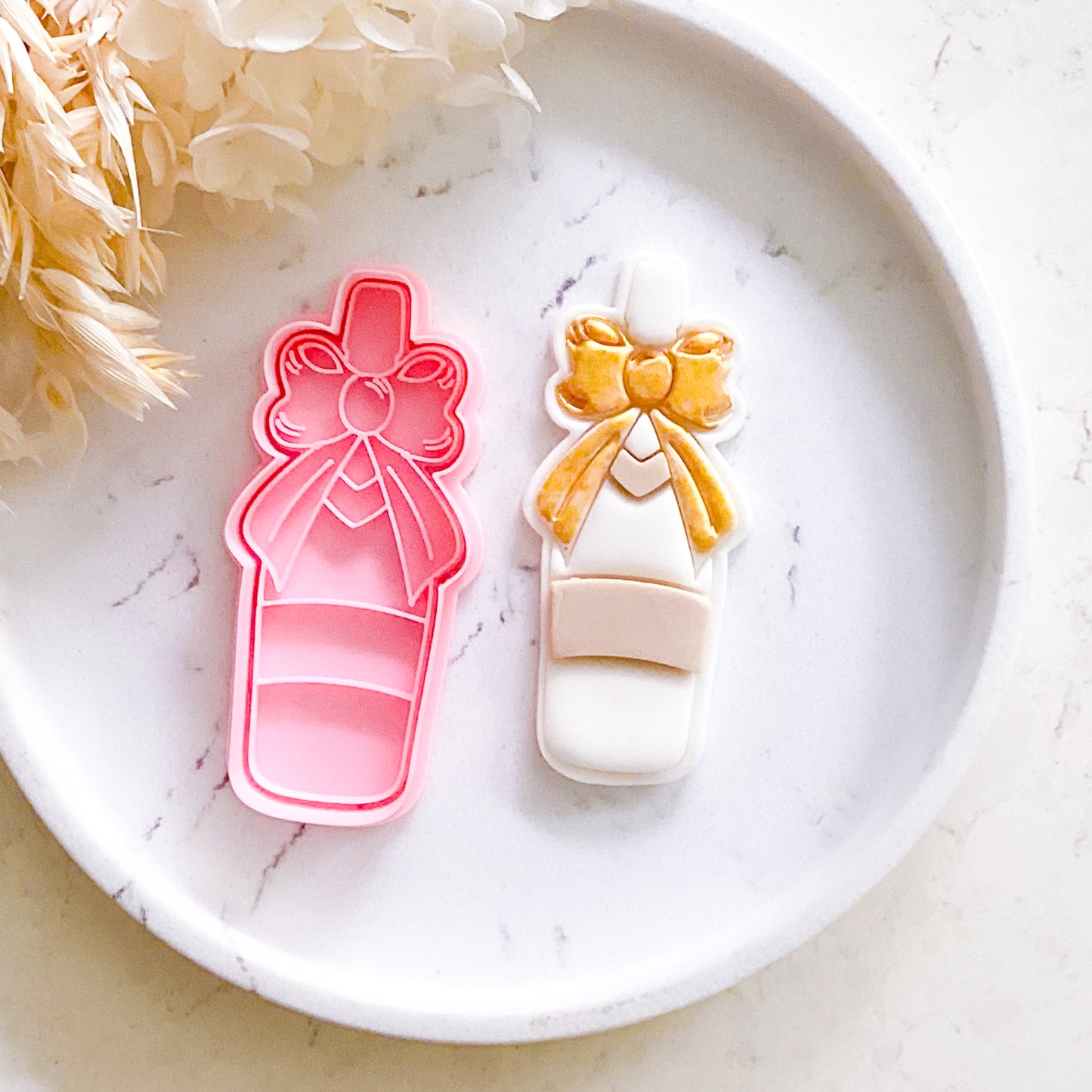 "Champagne Bottle" - Cookie Cutter & Stamp