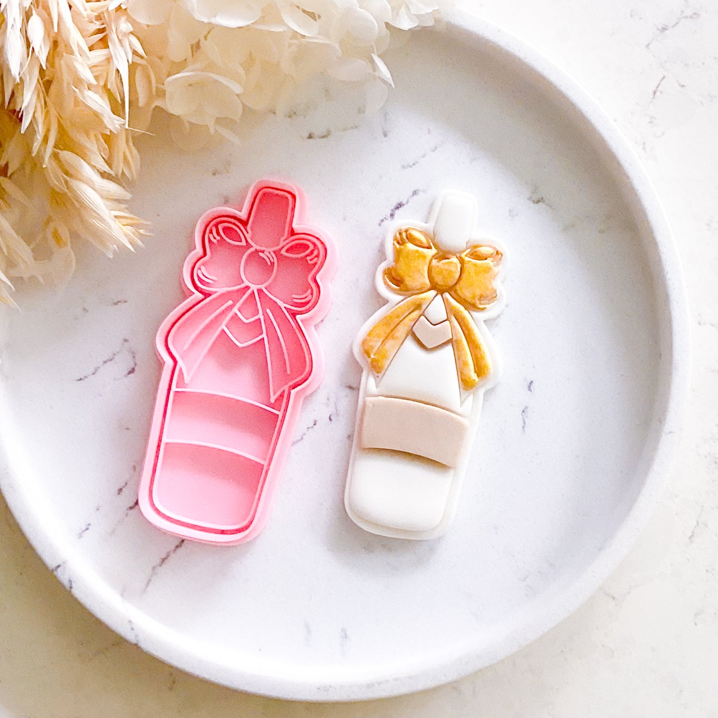 "Champagne Bottle" - Cookie Cutter & Stamp