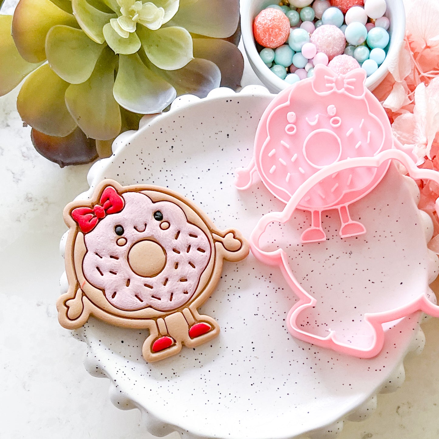"Kawaii Donut" - Cookie Cutter & Stamp