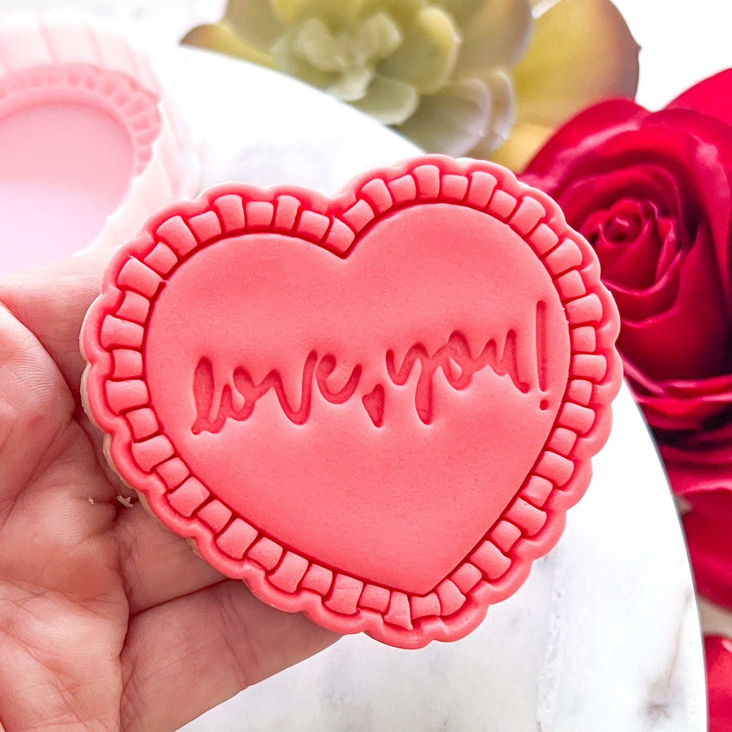 "Frilly Heart" - Cookie Cutter & Stamp