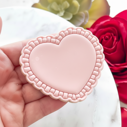 "Frilly Heart" - Cookie Cutter & Stamp