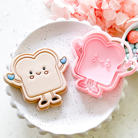 "Kawaii Bread" - Cookie Cutter & Stamp