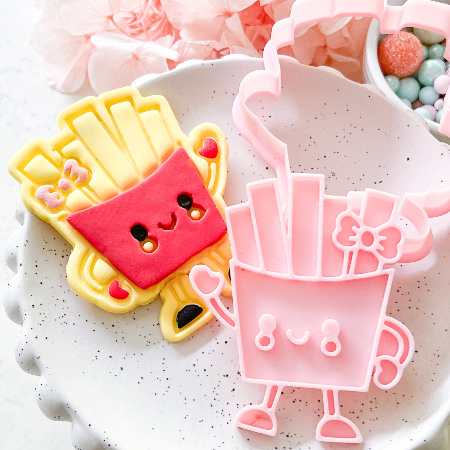 "Kawaii Fries" - Cookie Cutter & Stamp