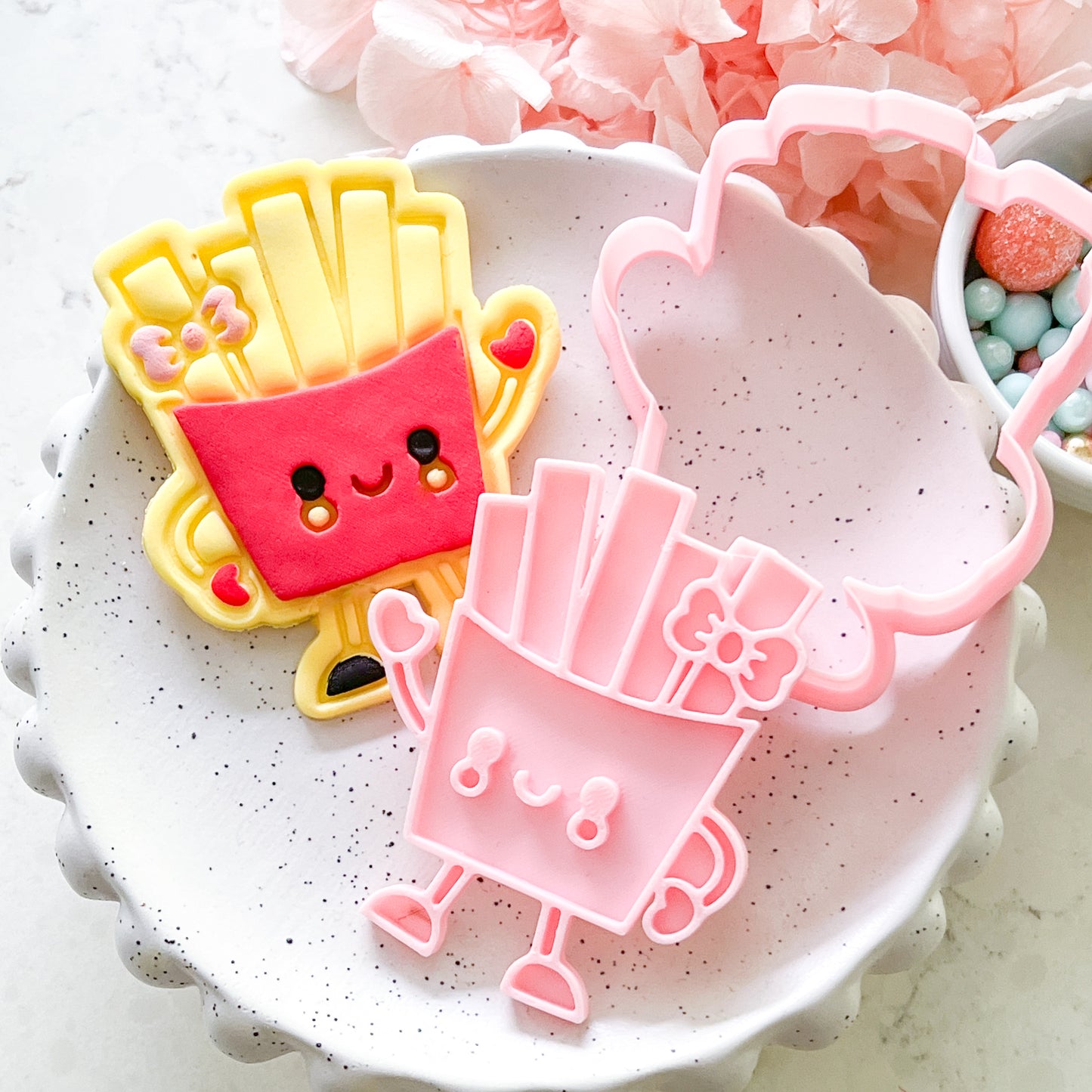 "Kawaii Fries" - Cookie Cutter & Stamp