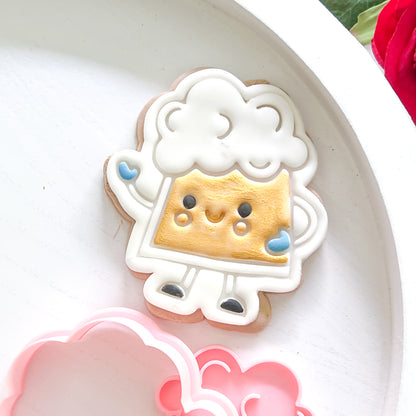 "Kawaii Beer" - Cookie Cutter & Stamp