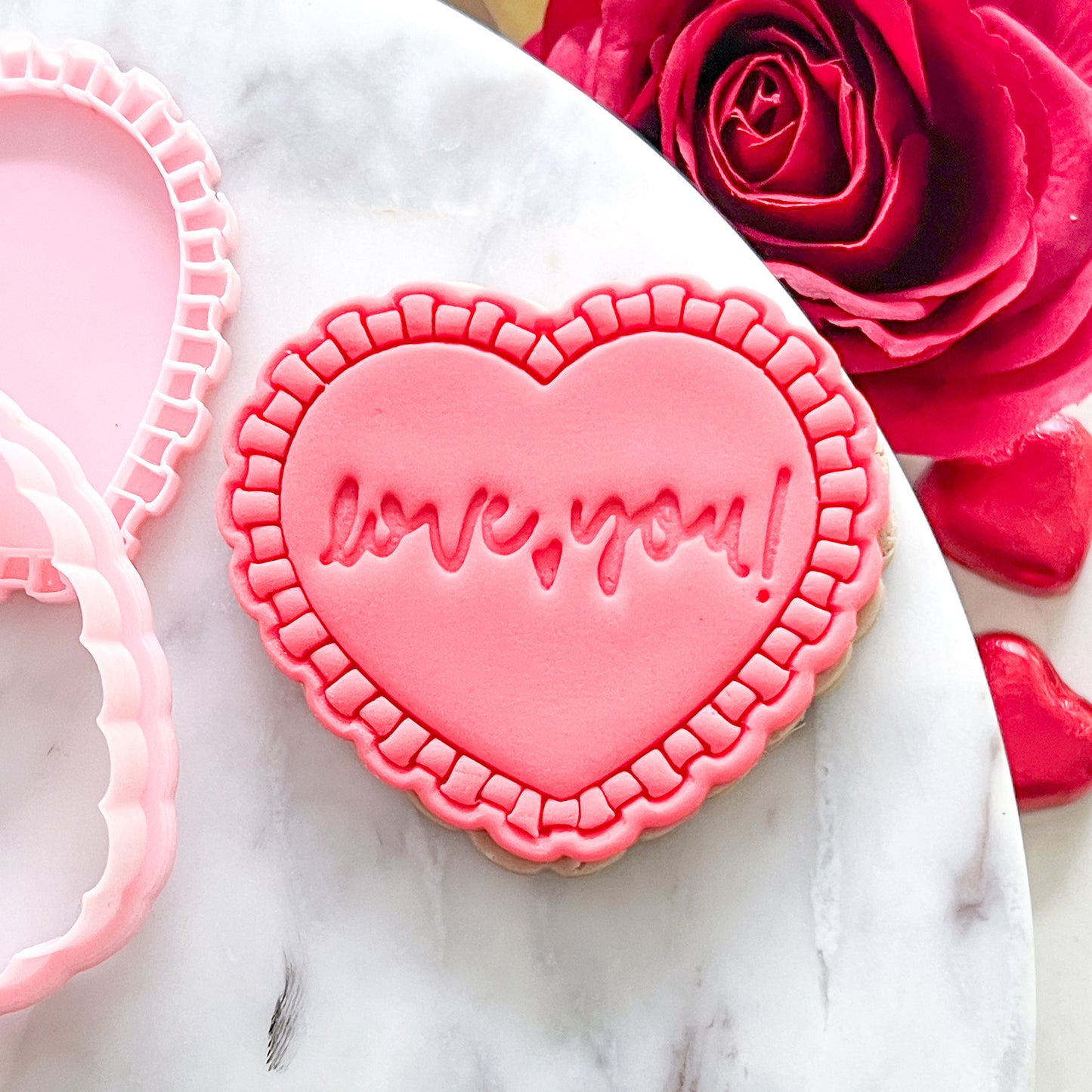 "Frilly Heart" - Cookie Cutter & Stamp