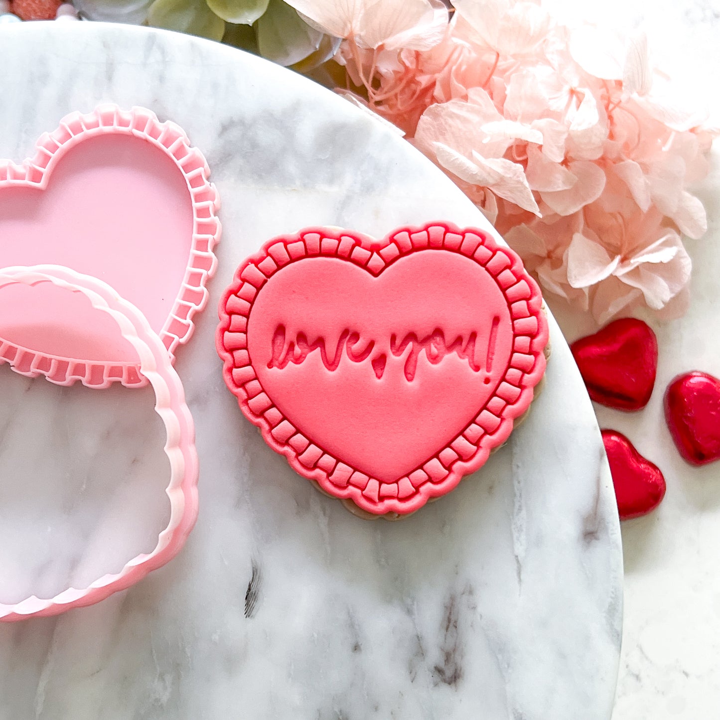 "Frilly Heart" - Cookie Cutter & Stamp