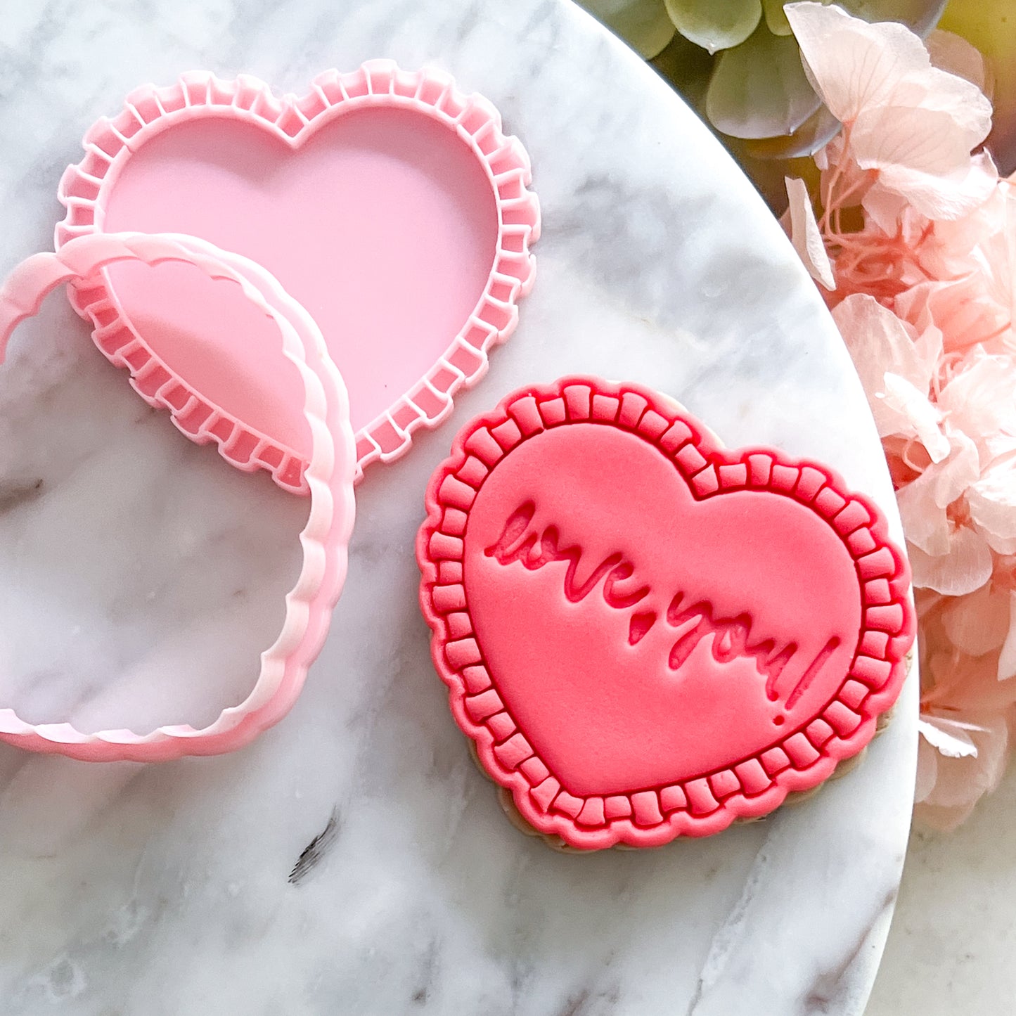 "Frilly Heart" - Cookie Cutter & Stamp