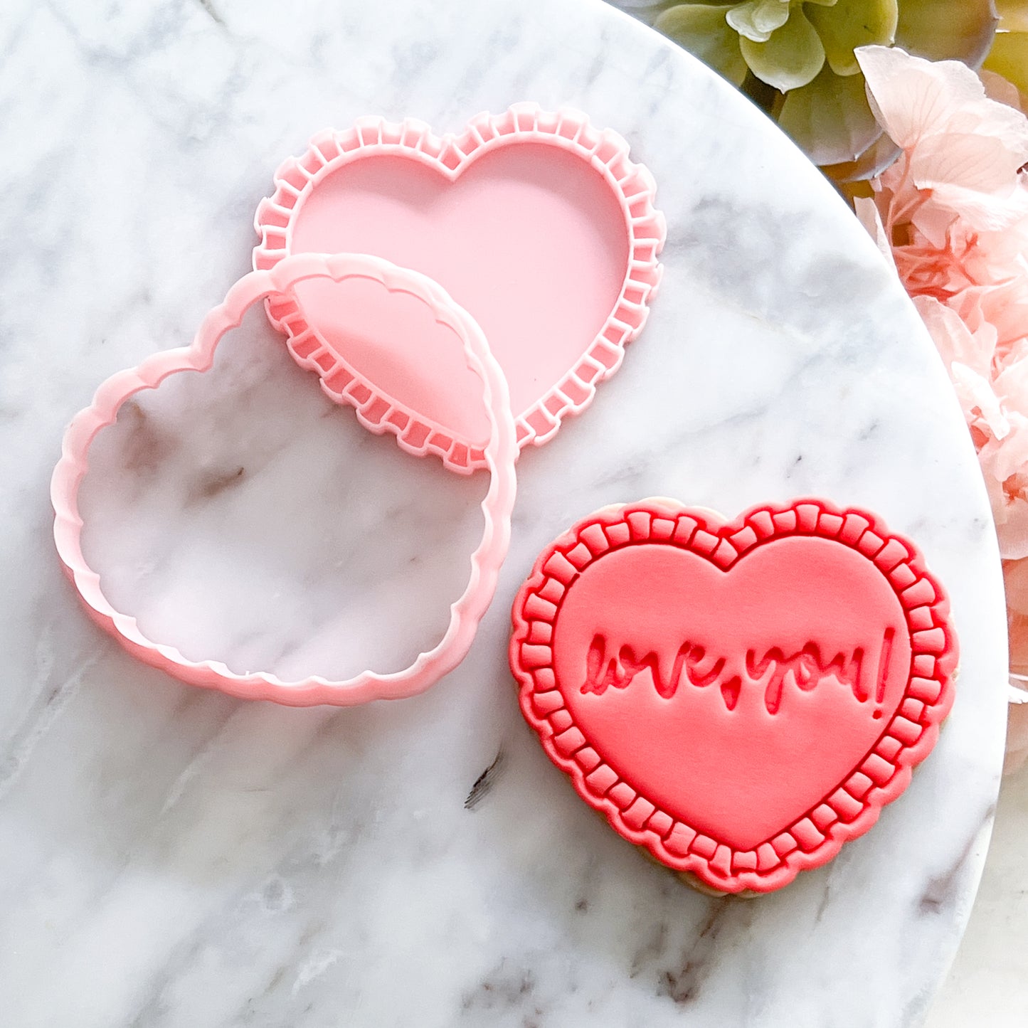 "Frilly Heart" - Cookie Cutter & Stamp
