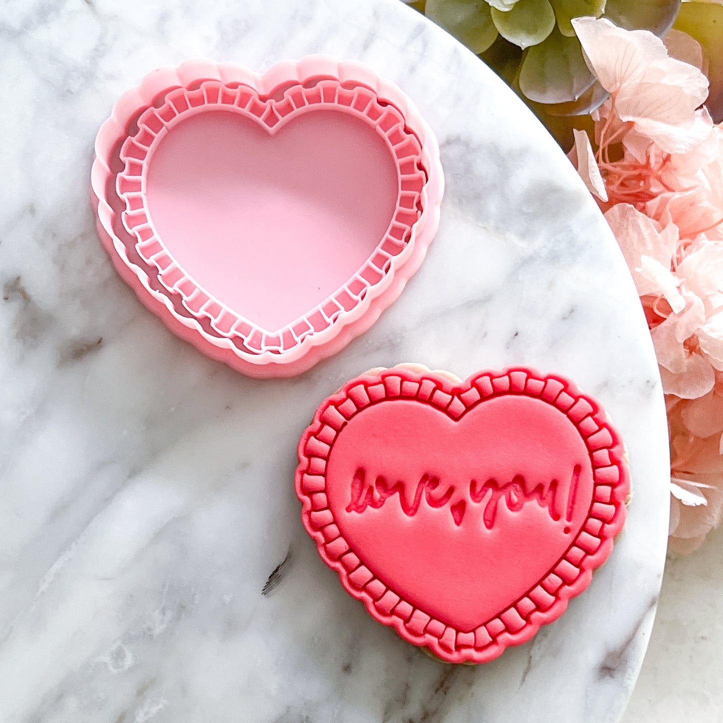 "Frilly Heart" - Cookie Cutter & Stamp