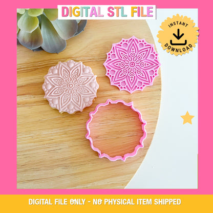 Mandala Style B - Cookie Cutter & Stamp