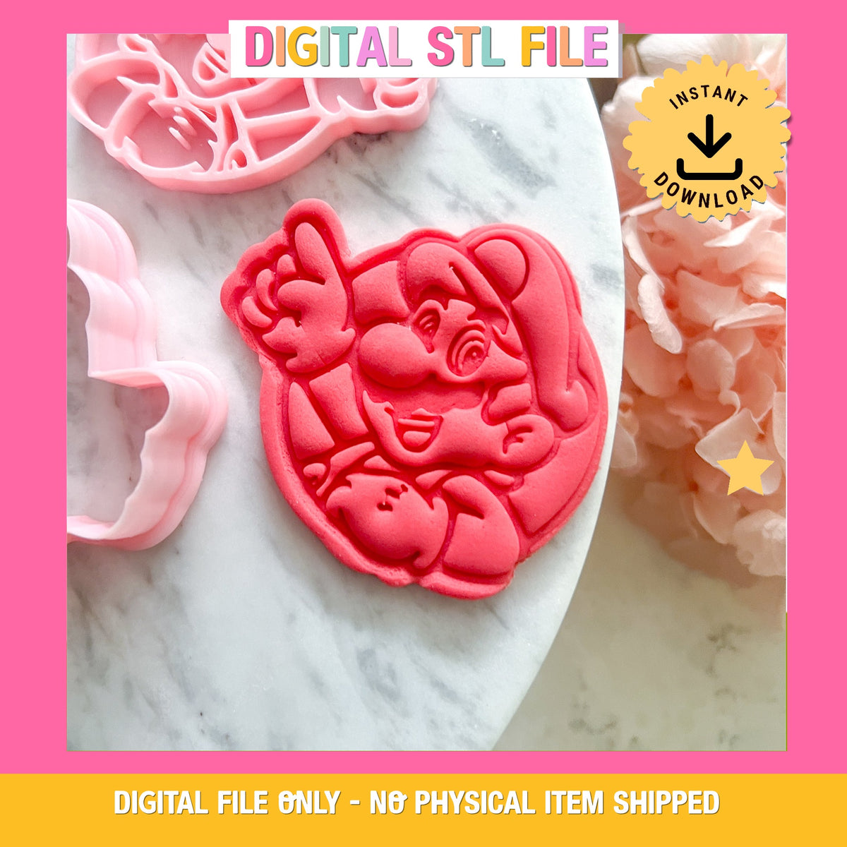 "Mario" Cookie Cutter & Stamp