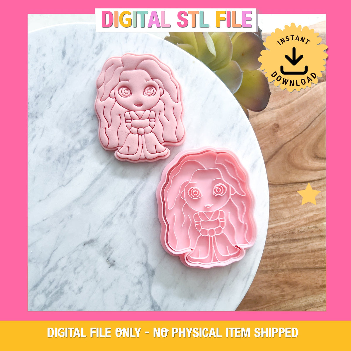 "Merida" Cookie Cutter & Stamp