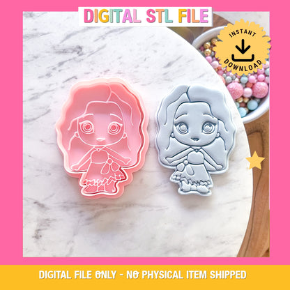 "Moana" Cookie Cutter & Stamp