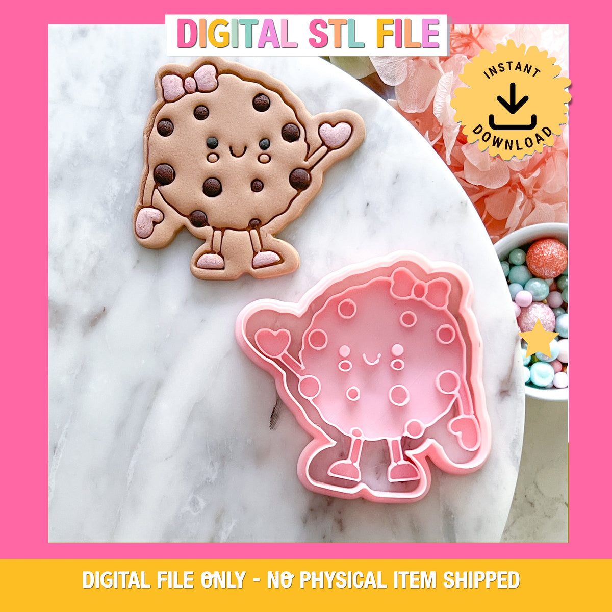 "Kawaii Cookie" - Cookie Cutter & Stamp