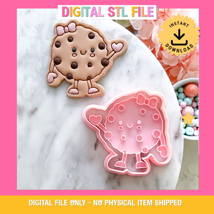 "Kawaii Cookie" - Cookie Cutter & Stamp