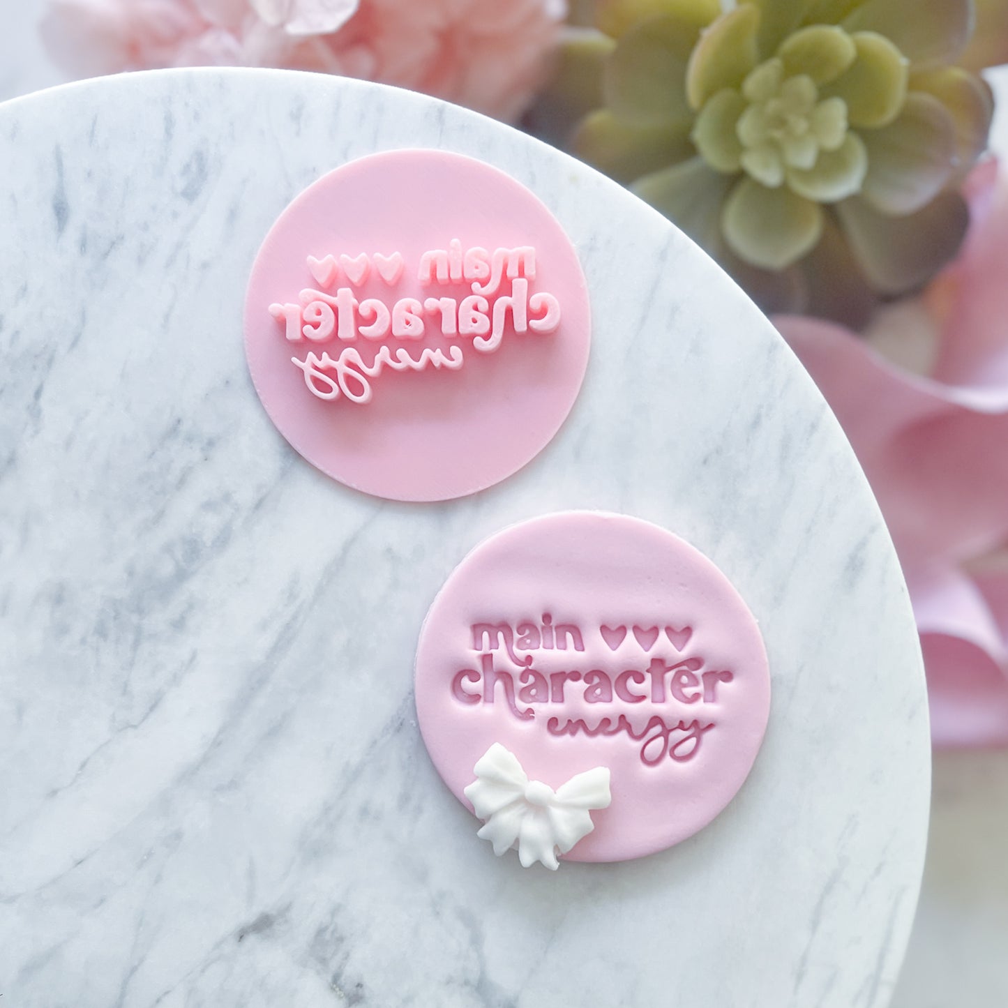 Main Character Energy Fondant Stamp