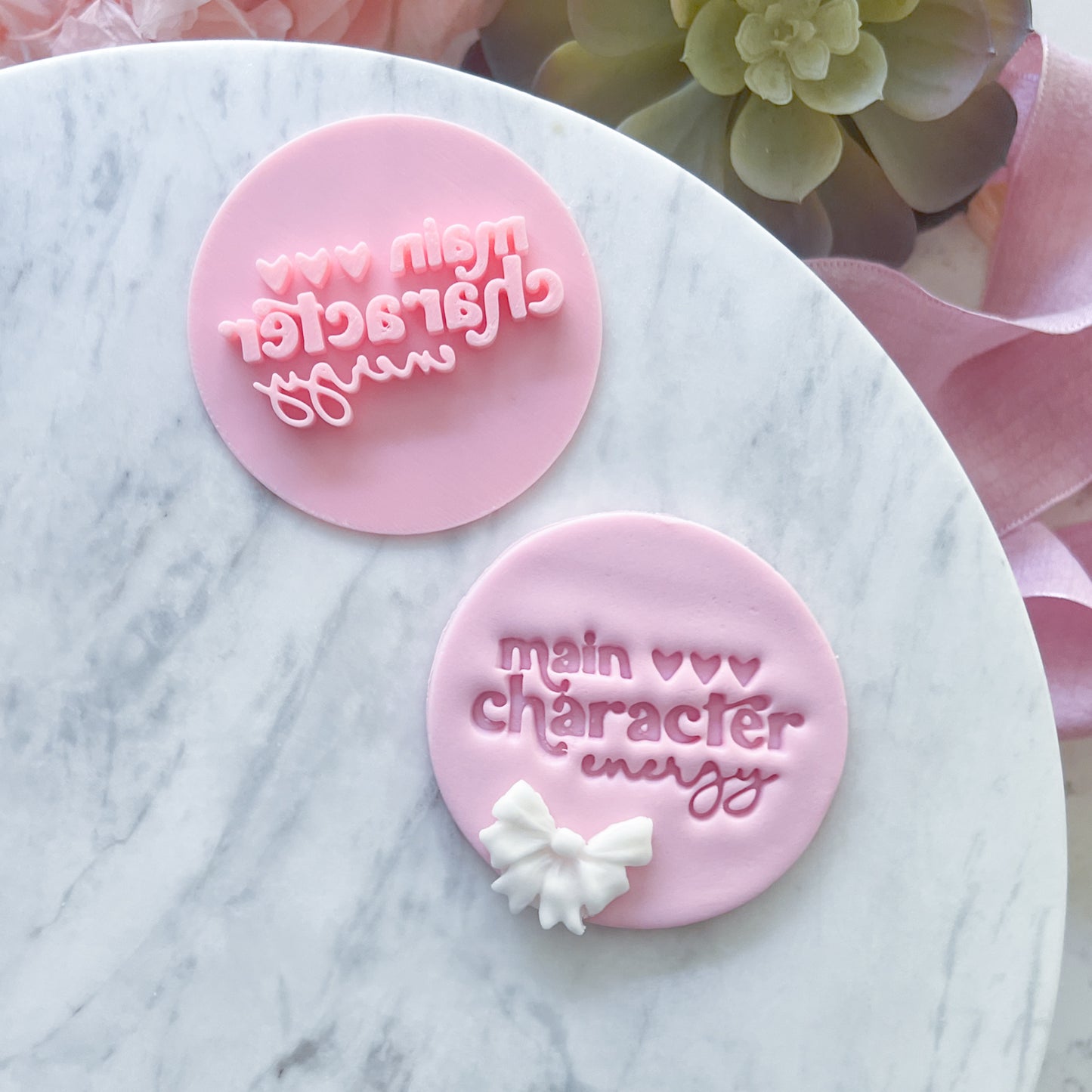 Main Character Energy Fondant Stamp