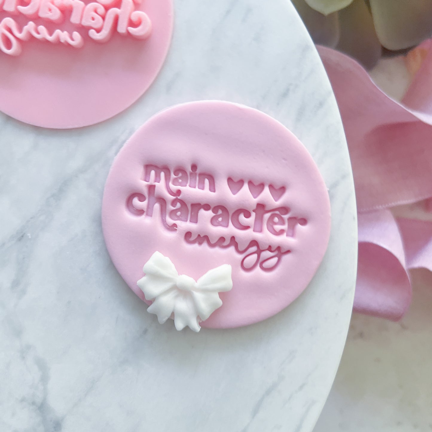 Main Character Energy Fondant Stamp