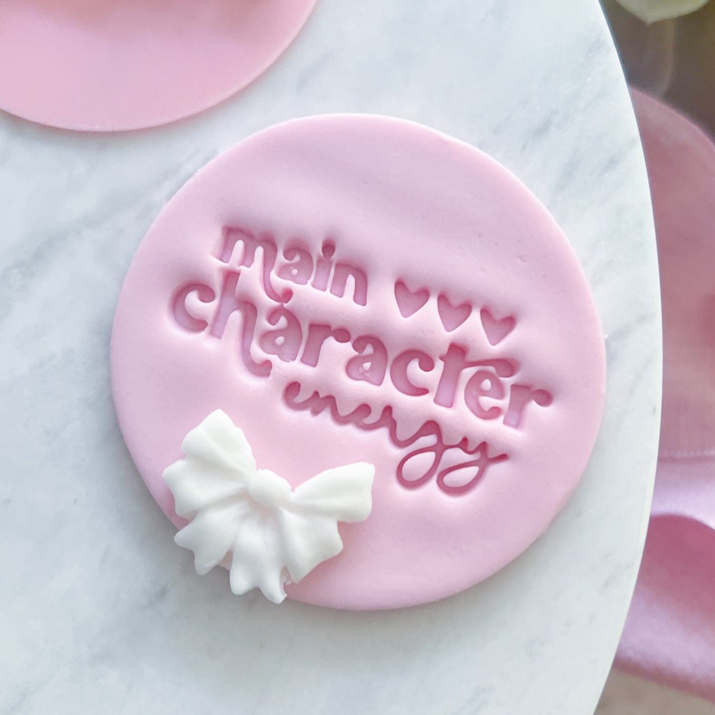 Main Character Energy Fondant Stamp