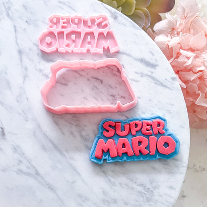 "Super Mario Logo" Cookie Cutter & Stamp