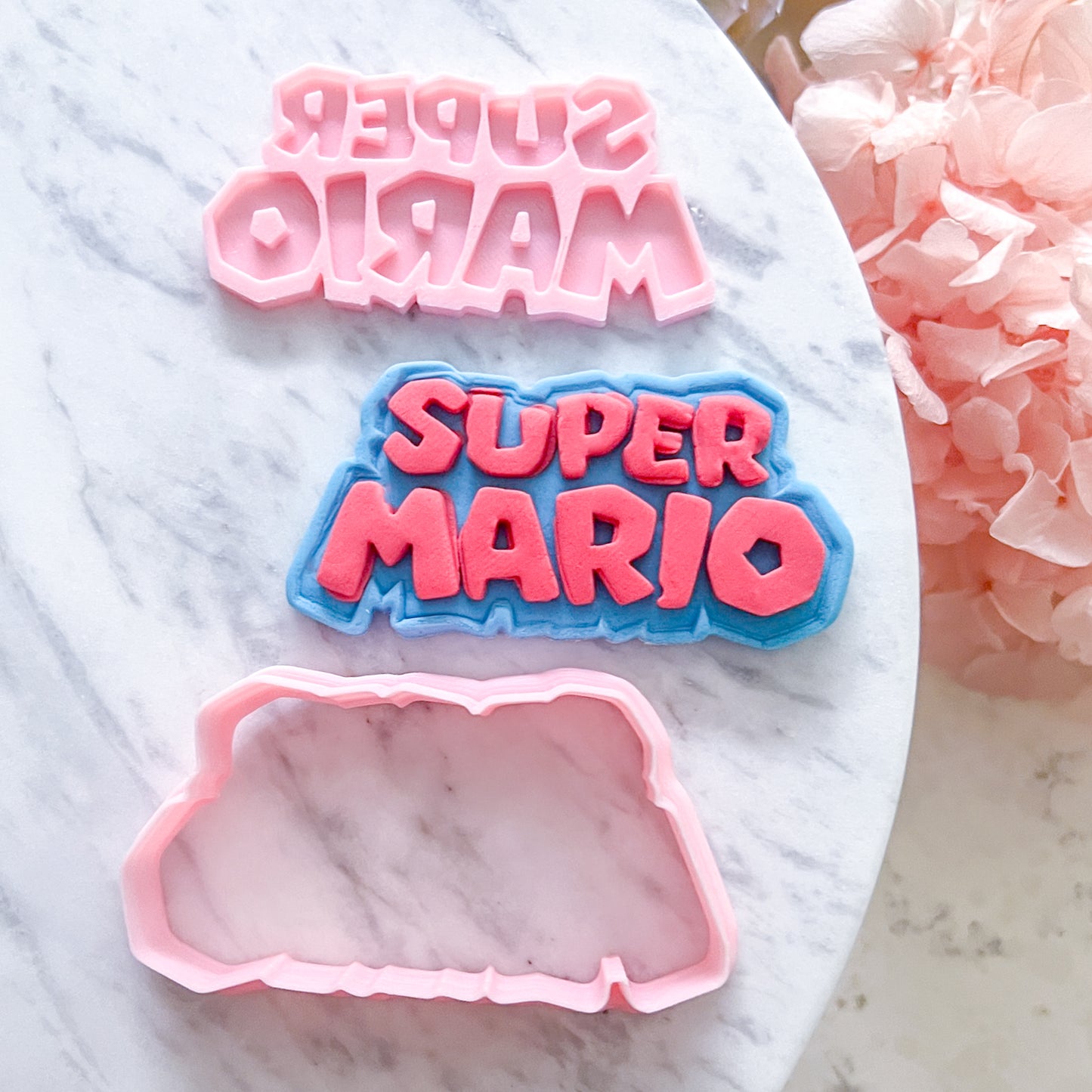 "Super Mario Logo" Cookie Cutter & Stamp