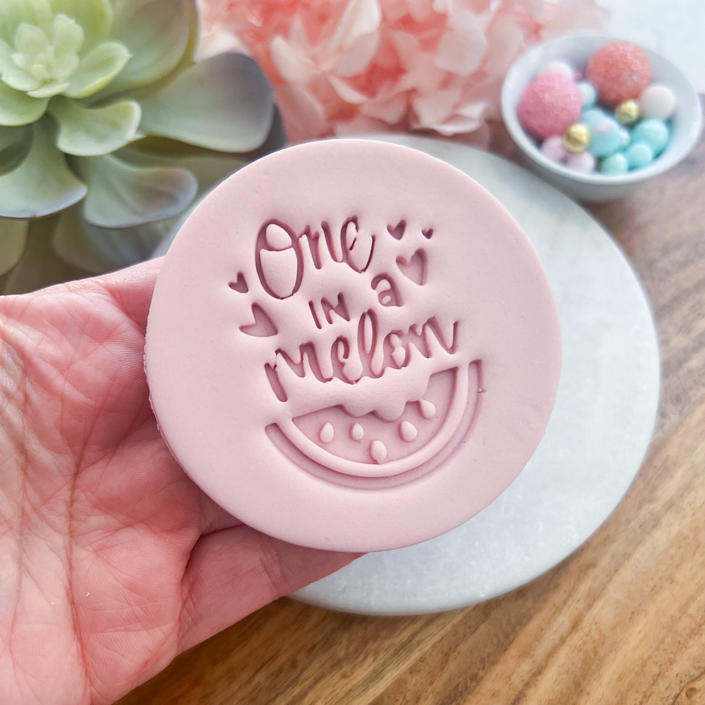 One in a Melon Stamp