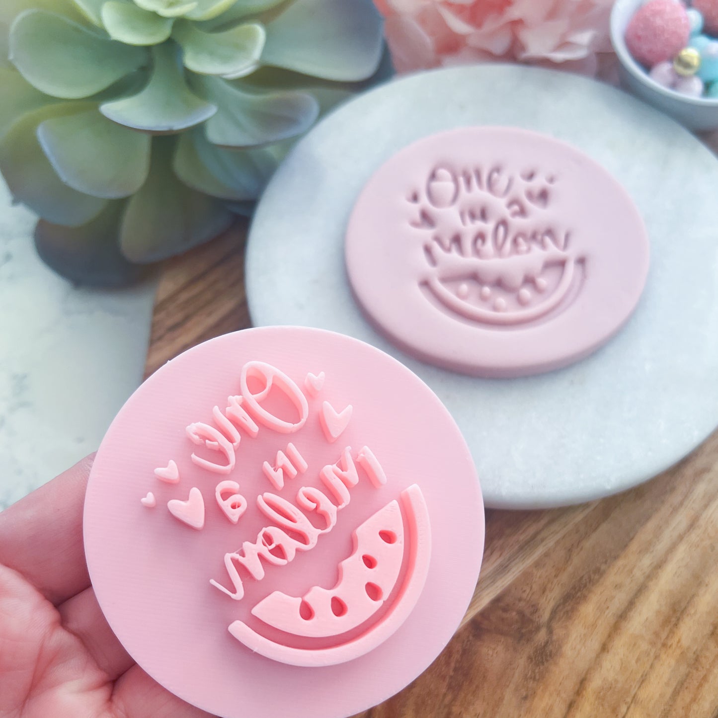 One in a Melon Stamp