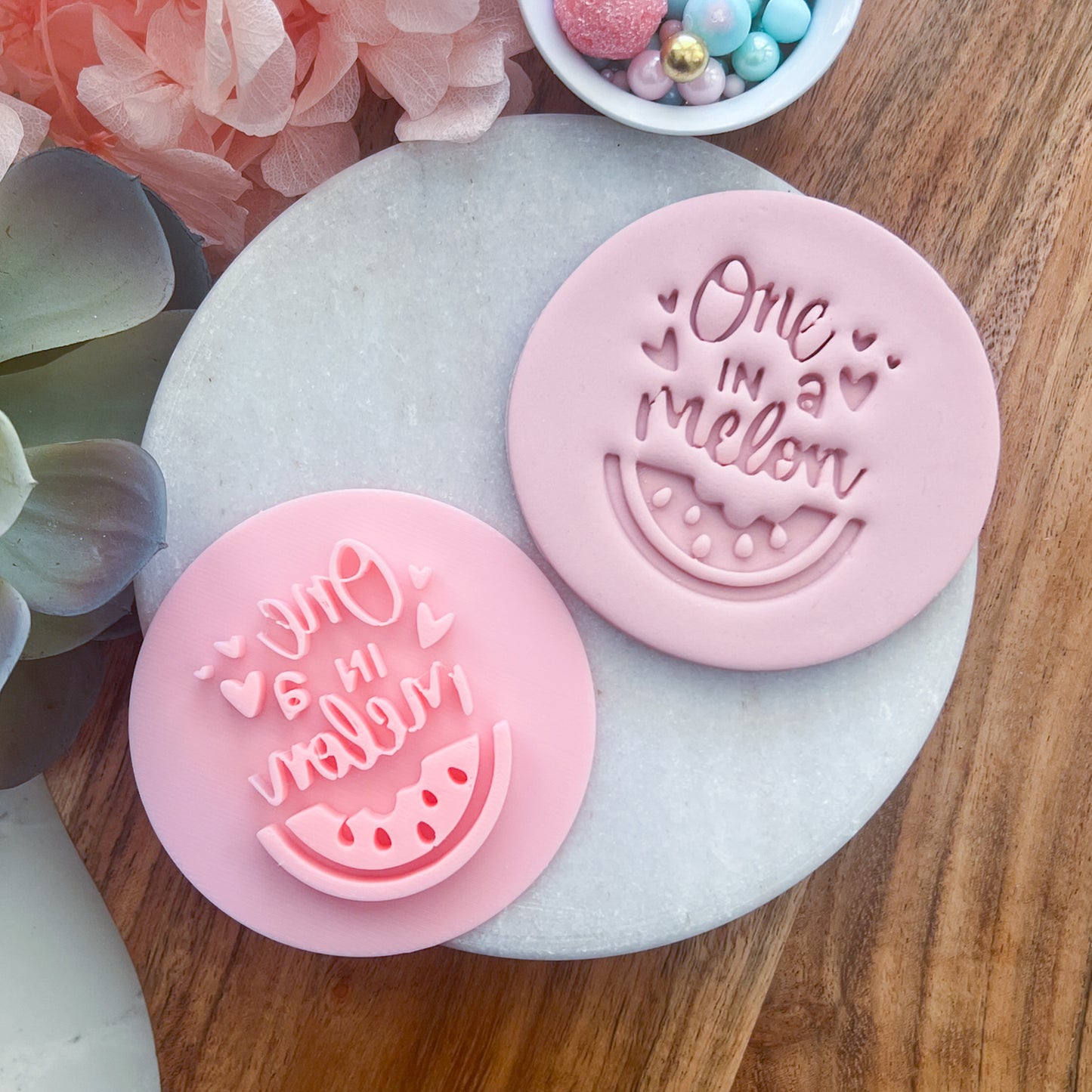 One in a Melon Stamp